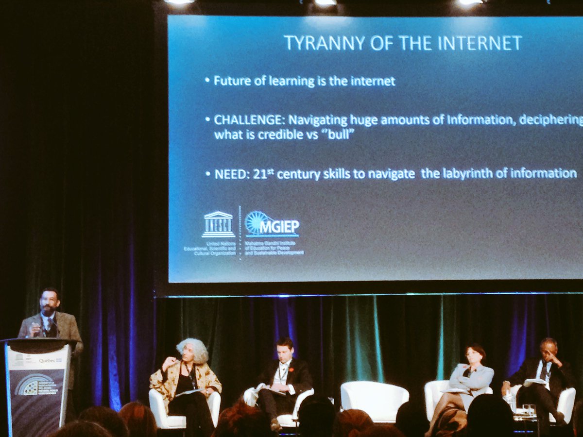 MyanmarLeads's tweet photo. "The future of learning is the internet." @akduraiappah kicking off Day 2 of #ConfQcUNESCO @UNESCO_MGIEP @UNESCO https://t.co/wcfdGxibv2