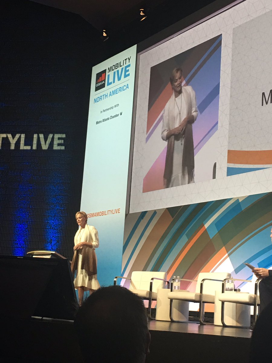 atlchamber's tweet photo. MAC President &amp; CEO @HalaModdelmog kicks off the Opening Keynote at #GSMAMobilityLive &amp; sheds light on the mobility industry &amp; talent in ATL https://t.co/U5xDsJTrgT