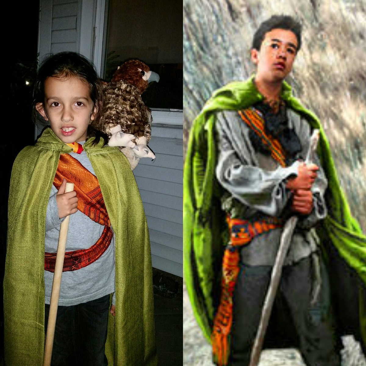 clumsyjeweler's tweet image. Nailed it!! #Rollan #Essix #SpiritAnimals #bookworm #creativecostumes