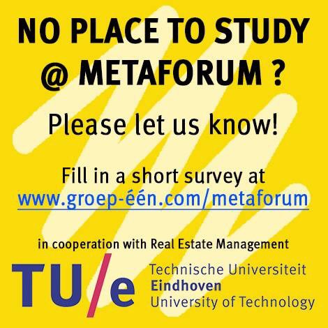 Help us out monitoring the crowdedness in Metaforum <a href="/TUeindhoven/">Kumar Dhistraj</a> by filling in our survey: groep-een.com/metaforum