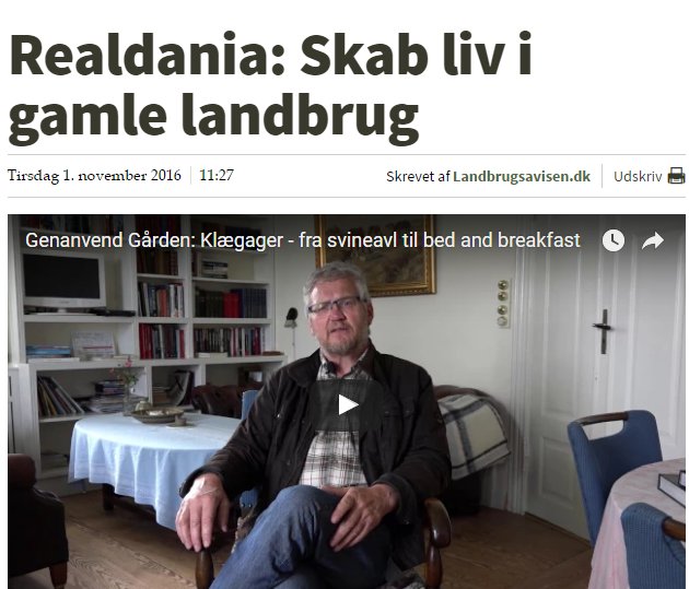 Masser af muligheder i gamle landbrug iflg <a href="/Realdaniadk/">Realdania</a> landbrugsavisen.dk/realdania-skab… #turisme #dkfood