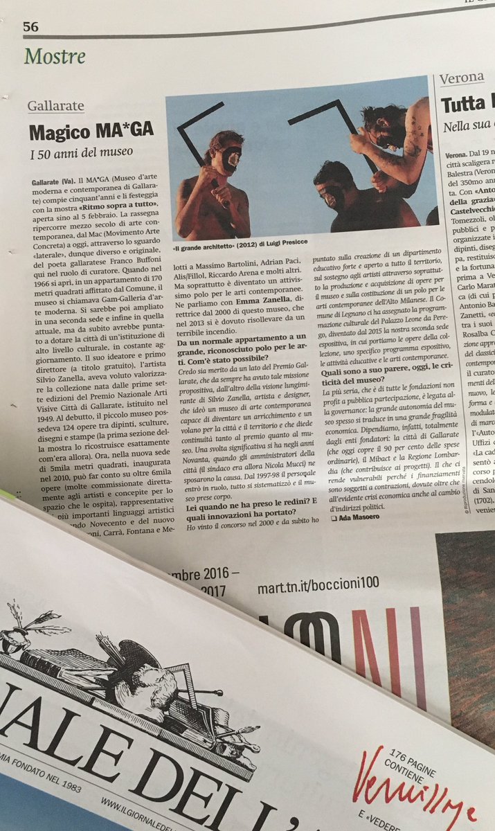luca_melloni's tweet photo. Magico MA*GA
I 50 anni del Museo di #Gallarate raccontati da Ada Masoero su @giornaledellArt https://t.co/KeA07I9fNC