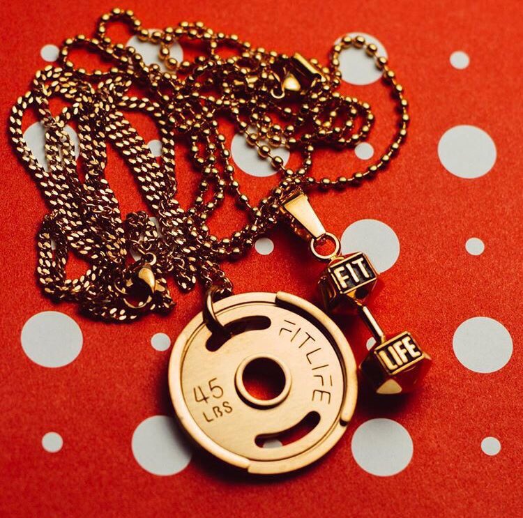 FitLifeFashion's tweet photo. Our Weight Plate Necklaces are selling out fast 💨 Get yours on sale today! 

Only at https://t.co/G3sXb8JqIR 💪🏼 https://t.co/7ssARLNeN1