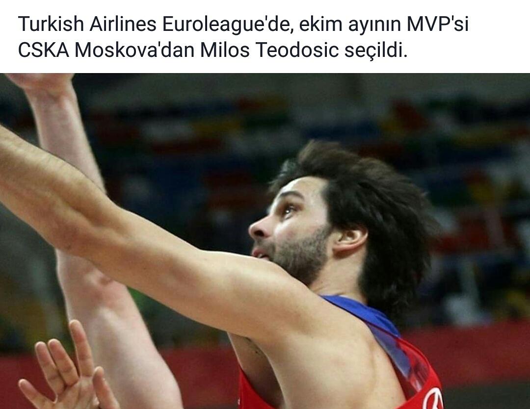 #Euroleague #MVP'si Milos #Teodosic!