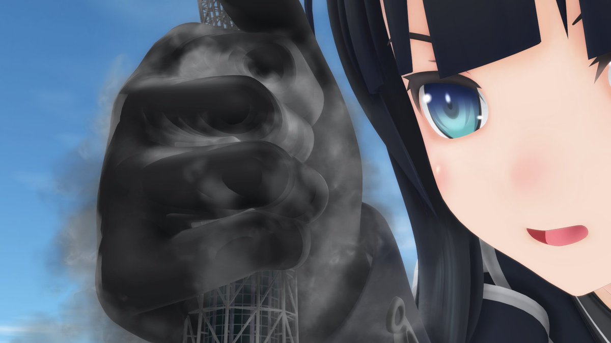 Na がばっ 展望台から巨大な手が離れ 展望台に光が差します ふふ そんなに騒がなくても大丈夫ですよ 助かった 少女 の慈愛のある笑顔に 展望台内の人々は歓喜のあまり泣いて喜びます