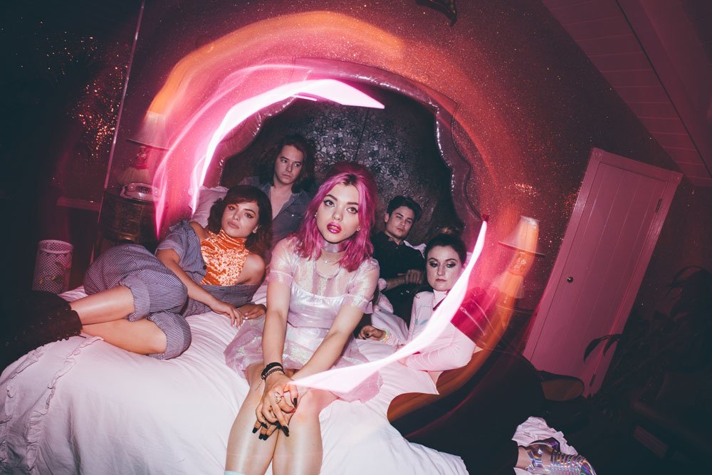 vmagazine's tweet photo. Premiere: @HeyViolet cement themselves as the coolest new band in pop rock with "Guys My Age" https://t.co/7rQziame0o https://t.co/KcY06OwGQg