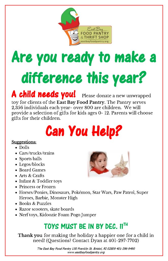 East Bay Food Pantry On Twitter 2016 Holiday Toy Drive Https T