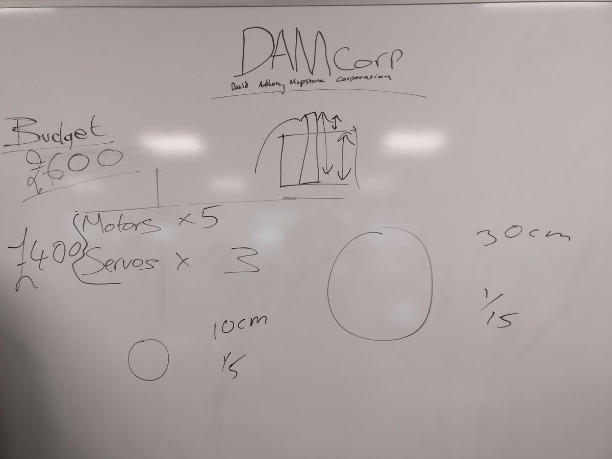 DesignAutoMecha's tweet image. Week 6: Design
We have our task and thanks to our generous sponsors(surface technology international) we continue to prototype our robot.