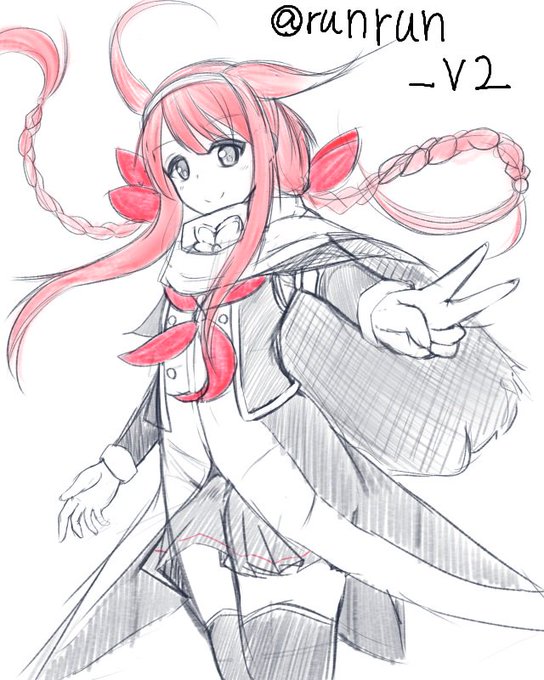 江風ちゃん。ピース
#艦これ版深夜の真剣お絵描き60分一本勝負 
#艦これ版真剣お絵描き60分一本勝負_20161101 