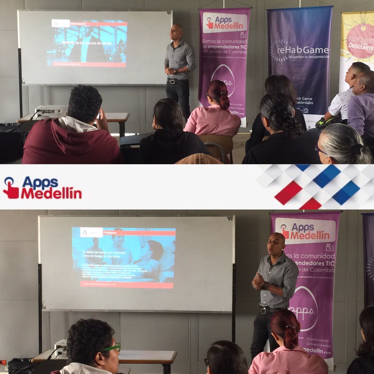 AppsCoMedellin's tweet photo. @bvsangreapp se encuentra en #NetAppsMed y te invita a salvar vidas en tiempo real @AppsCo @SapienciaMed @Ministerio_TIC https://t.co/HKtFsiRAKz