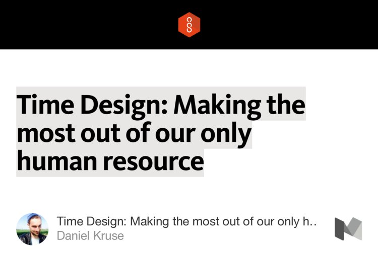 OpenStateBER's tweet image. “#TimeDesign: Making the most out of our only #human #resource” — @dkomm: medium.com/open-state/tim…