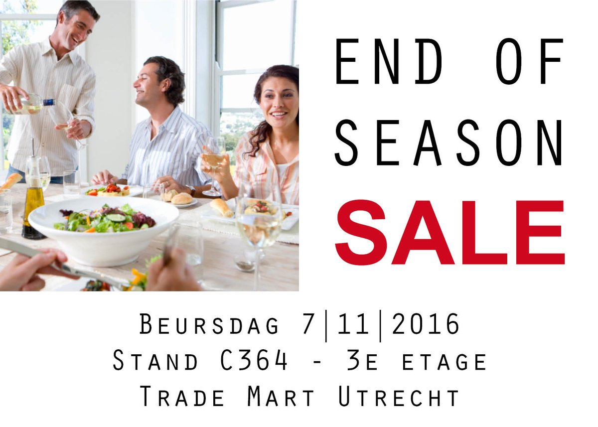 Welkom aan #retailers in stand C364 tijdens de <a href="/Trademartnl/">Trade Mart</a> #inkoopdag op 7/11. Profiteer van de End of Season Sale!