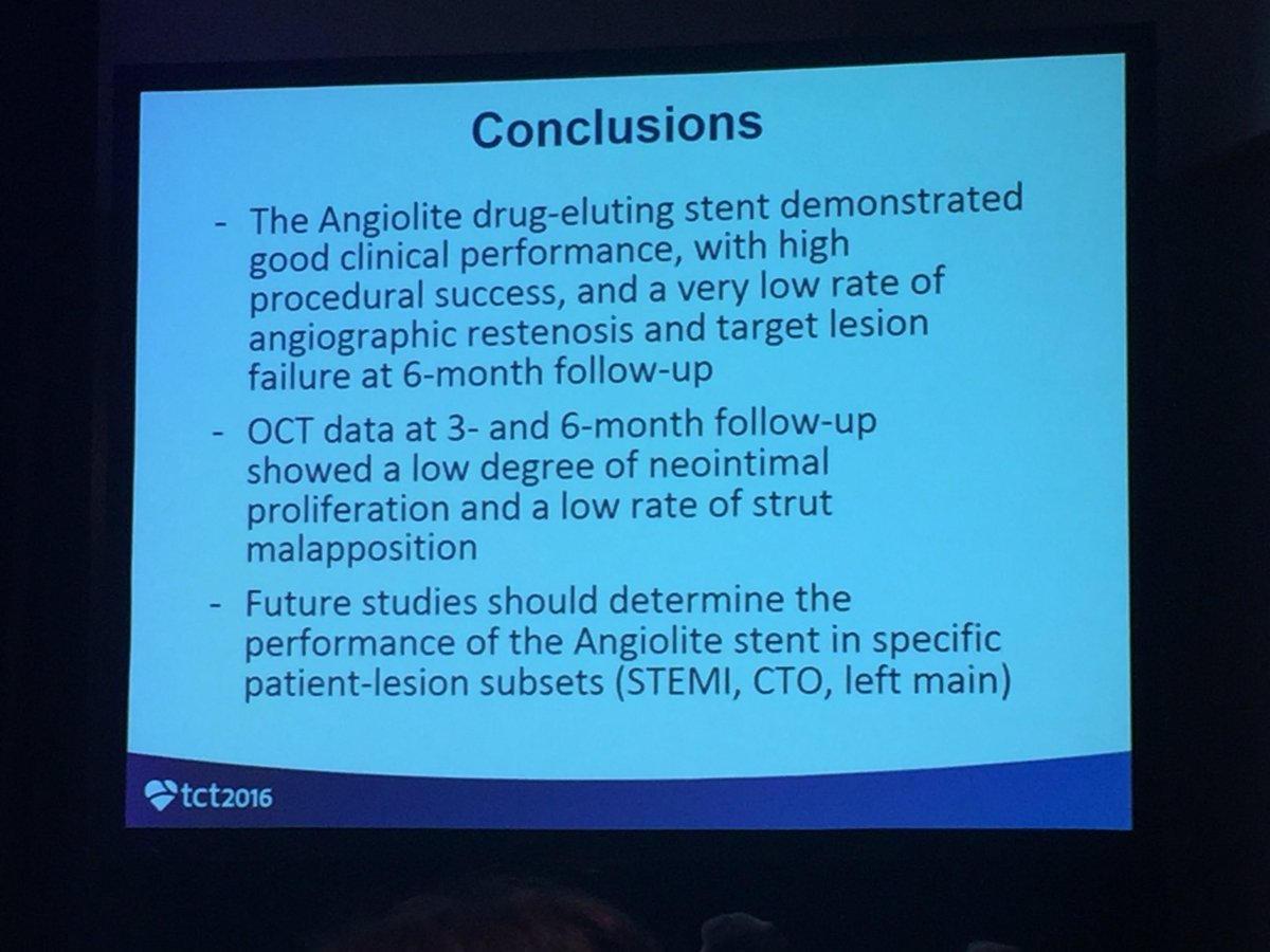 foroic's tweet photo. #tct16 Eficacia superior de #Angiolite en ANCHOR, nos dice JRodes @shci_sec @fundacionepic https://t.co/9HJV5D2s9D