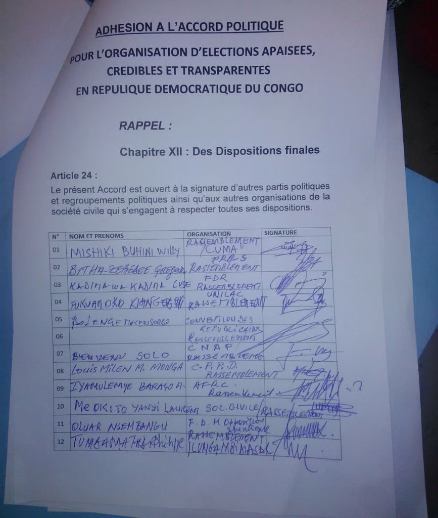 Coup_sur_coup's tweet photo. Voici la liste des membres du Rassemblement qui ont signe l'accord politique issu du @Dialogue_Inclusi https://t.co/7QfyX3h4Rb