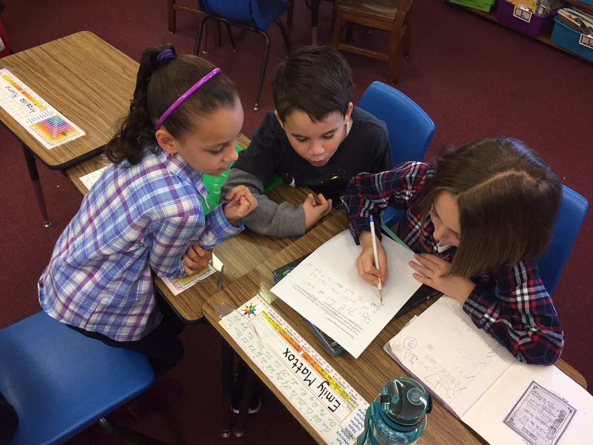 MrsSwal's tweet photo. Working with a partner on our problem solving strategies! ✏️➗✖️ @FSDVikings @WalshVikings https://t.co/PdTavWXwNE