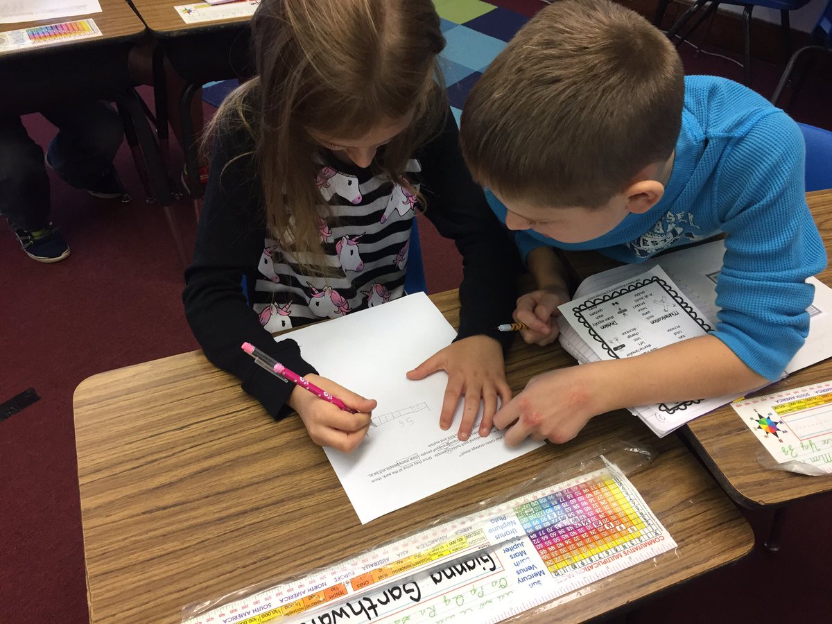 MrsSwal's tweet photo. Working with a partner on our problem solving strategies! ✏️➗✖️ @FSDVikings @WalshVikings https://t.co/PdTavWXwNE