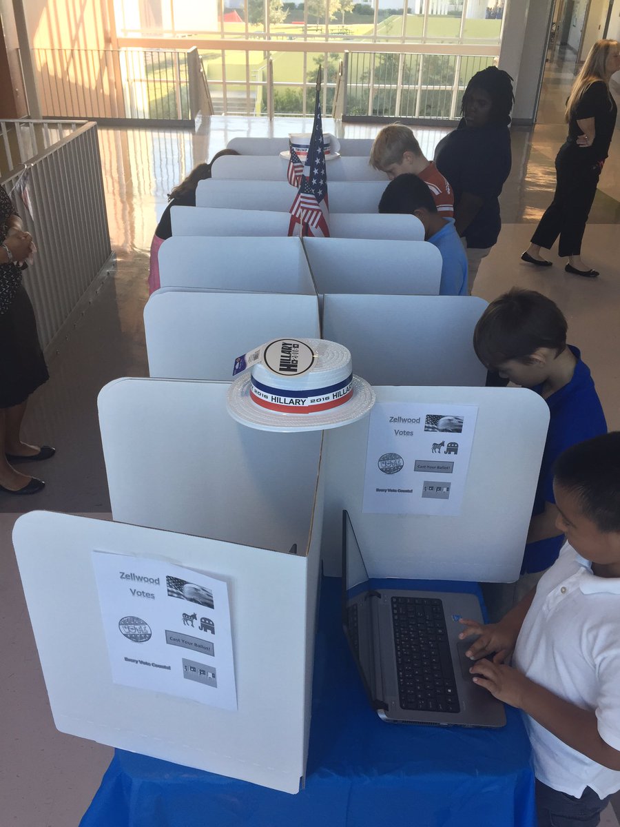 ZellwoodEagles's tweet photo. Zellwood Eagles cast their vote for President! Stay tuned for the results. @TeamNorthLC @OCPSnews #zeseagles #kidsvote https://t.co/BkjP788hlu