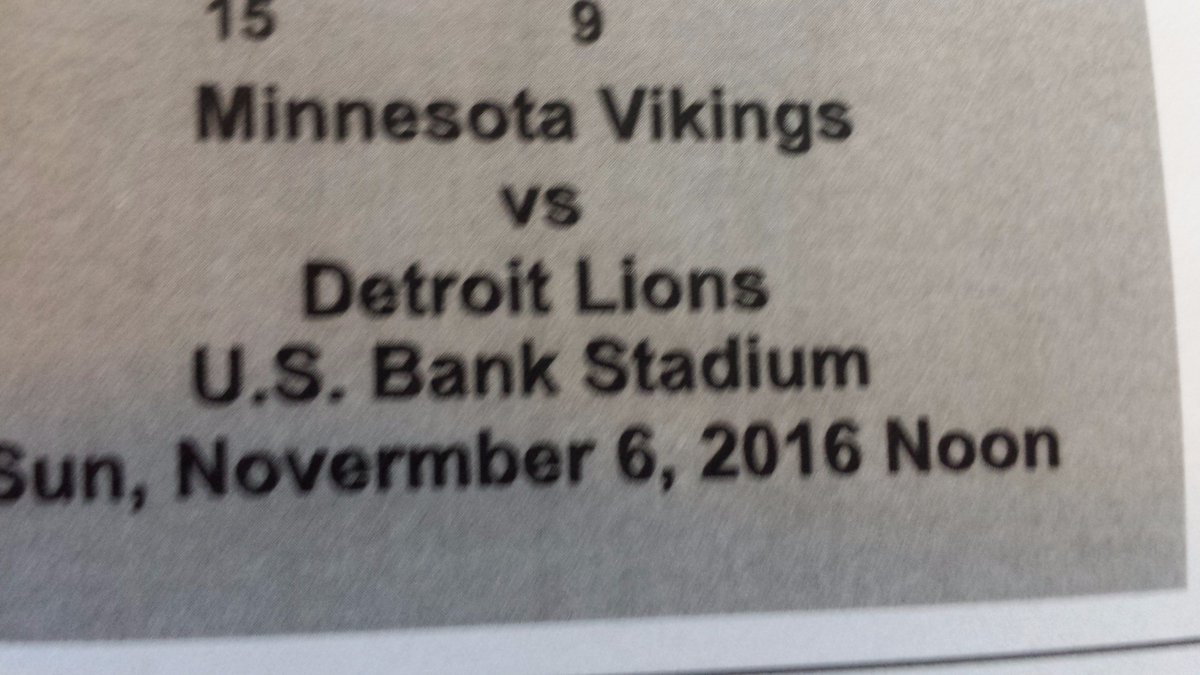 KWSNSports's tweet image. Pair of tickets to see the Vikings take on Detroit this Sunday!  Re-tweet and you&apos;re qualified for the drawing on Wednesday at 5:45p!