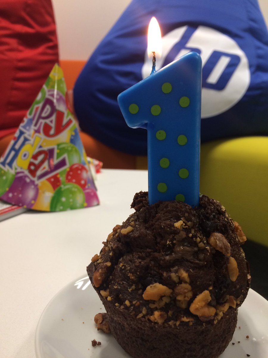 Look at this cute #birthday treat and make a wish! #HPYearOne #Sofia #Bulgaria #LifeatHP