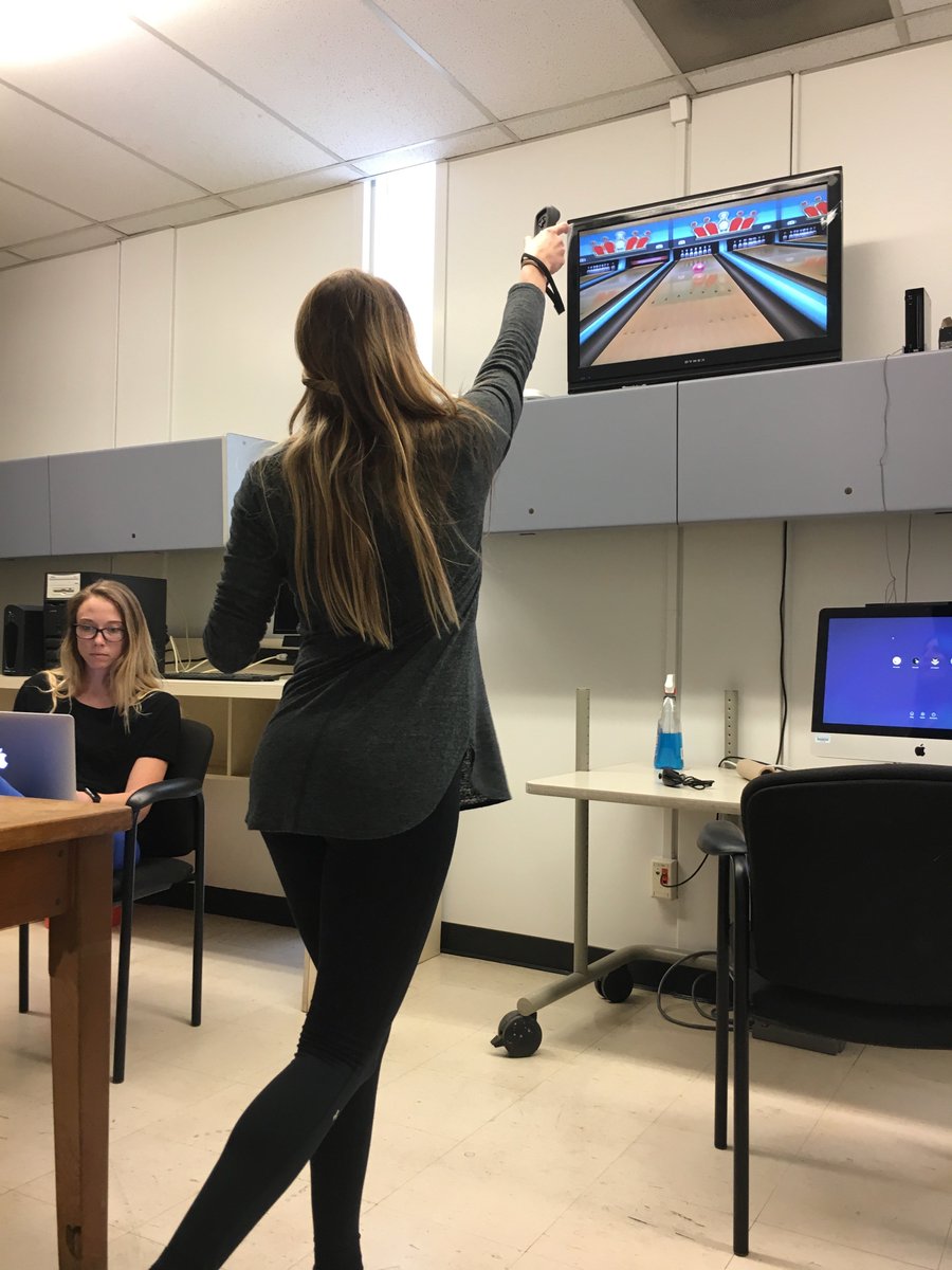 SDSU_Biomech's tweet photo. Good balance can have many improvements. Including bowling strikes in Wii Bowling! #ENS611 https://t.co/qoe2yxMPDJ
