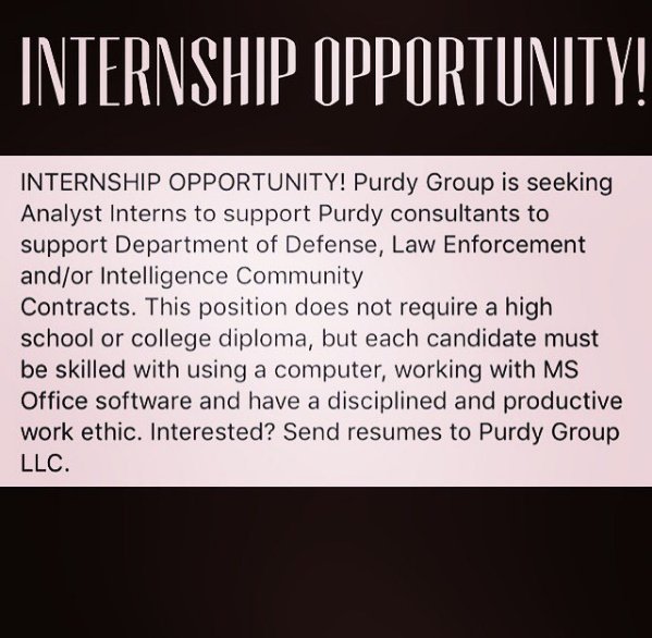 PeakeCMJ's tweet photo. Are you interested in law enforcement? Do you know your way around a computer? Check out this internship opportunity! https://t.co/yt92QWAsTb