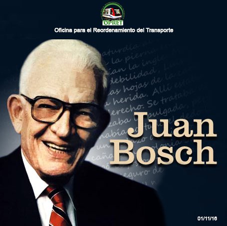 Un día como hoy, murió  el Prof. Juan Bosch en el  año 2001. En OPRET le recordamos y tomamos como ejemplo por su ética y manejo honesto.
