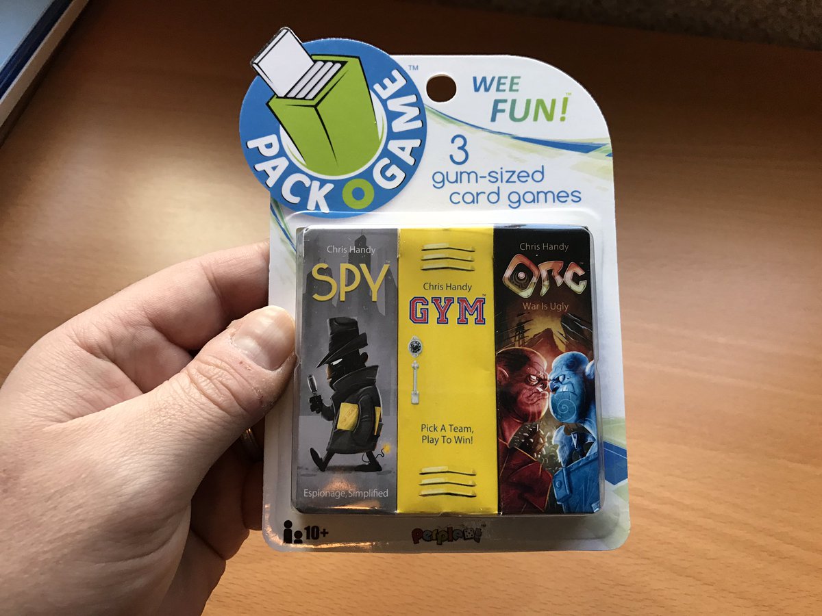ChrisHandy's tweet photo. #PackOGame 3-pack for mass retailers. This prototype is completely homemade. Took 3 weeks, but it was super fun and frustrating all at once. https://t.co/q07UTYSA8E
