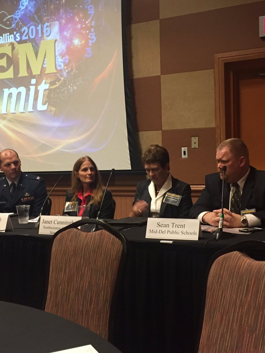 grendelrick's tweet photo. Another great #GovSTEMSummit panel #oklaed #mdpurpose @MrTrent13 https://t.co/xUpiBIT0UB
