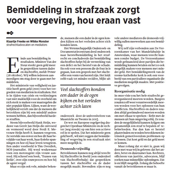 Wij laten ons niet uit het veld slaan!