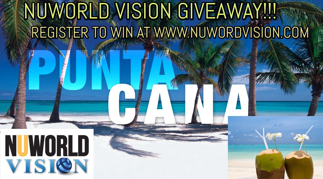 nuworldvision's tweet photo. You still can #register to win AN ALL INCLUSIVE #vacation  to beautiful #PuntaCana 
https://t.co/ezjYFF9phM https://t.co/FtupqYsZQR