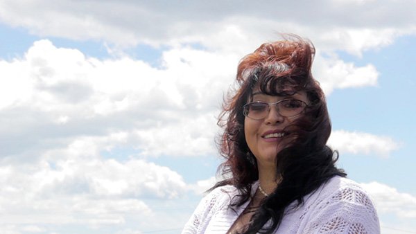 PBS's tweet image. Pain and hurt often lie beneath laughter. Go beneath the surface with ‘64 Flood: to.pbs.org/2emX4K1 #NativeInspired