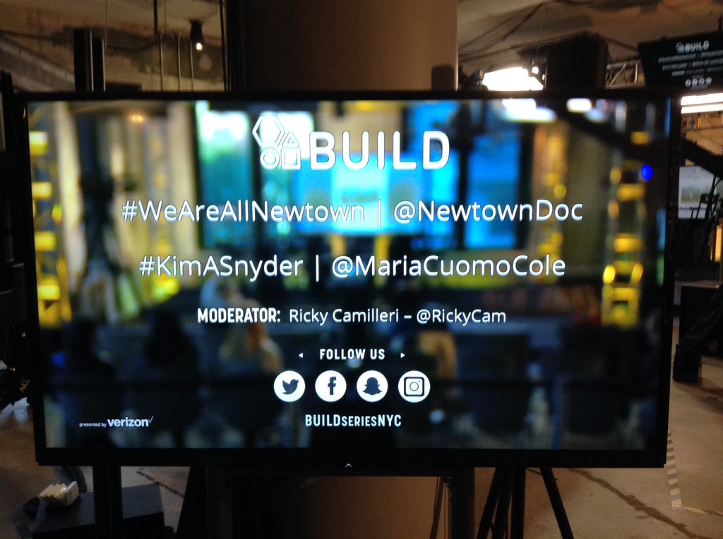 philiplouie01's tweet photo. Up next at @BUILDseriesNYC at 12pm, we welcome @newtowndoc director/producer #KimASnyder and producer @MariaCuomoCole. #NewtownDoc https://t.co/TSCBJNXtm8