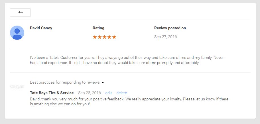 Another great review of our Downtown location!