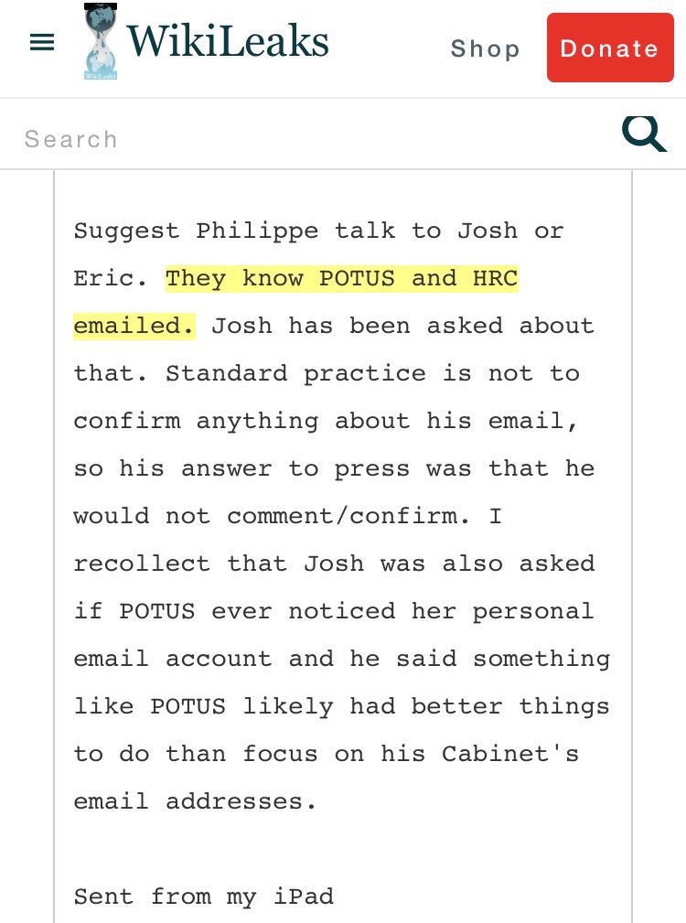 LamarWarRoom's tweet photo. @HillaryClinton this must be why President Obama quietly bowed out and stop campaigning for you #PodestaEmails25 https://t.co/1G1sLNAN6j