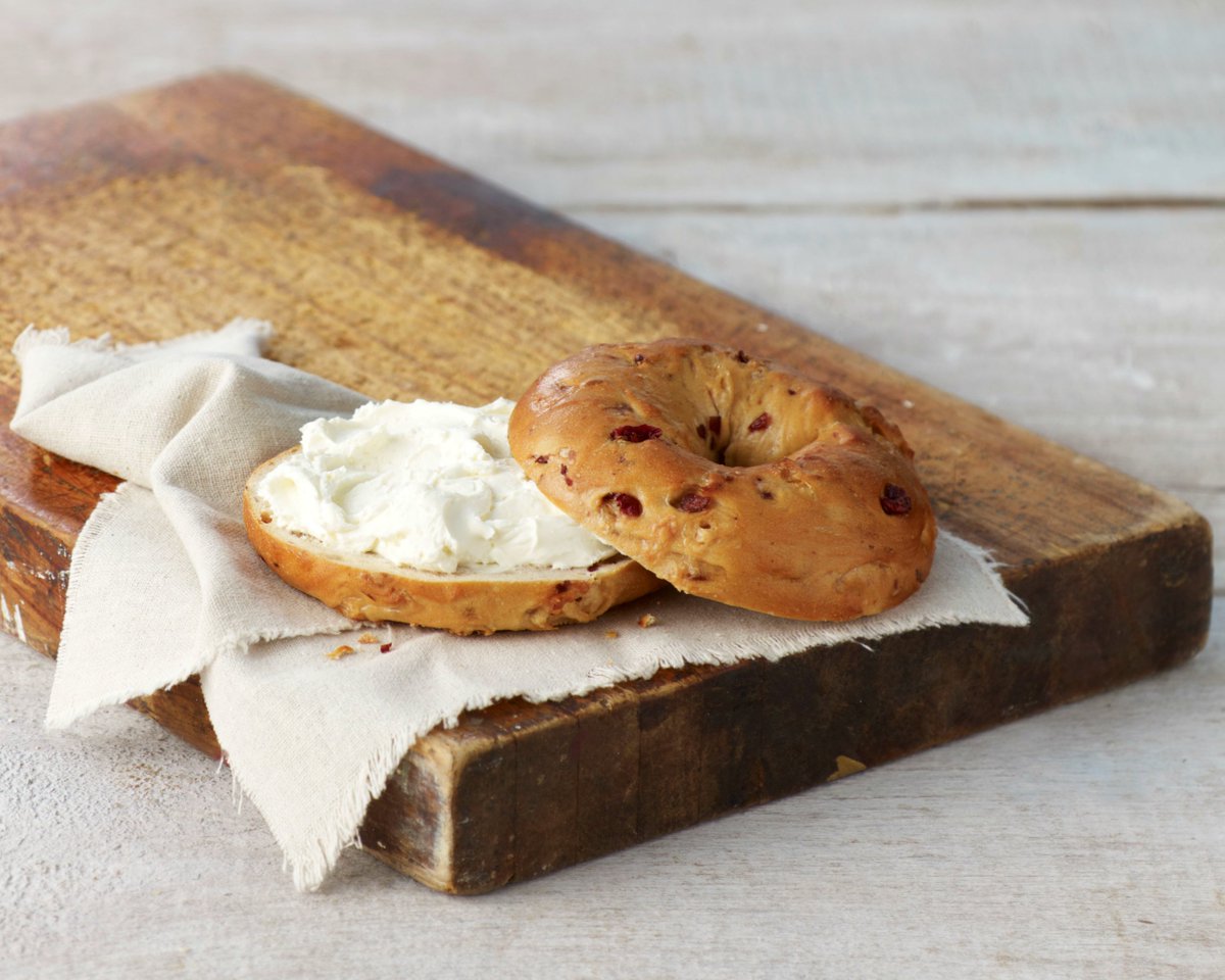 The Cherry Vanilla Bagel is back! Grab it with a dash of cream cheese for your morning rush.