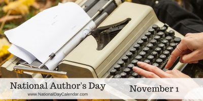 Today is National Author's Day:  Take some time and thank your favorite authors or read their other works.  #NationalAuthorsDay