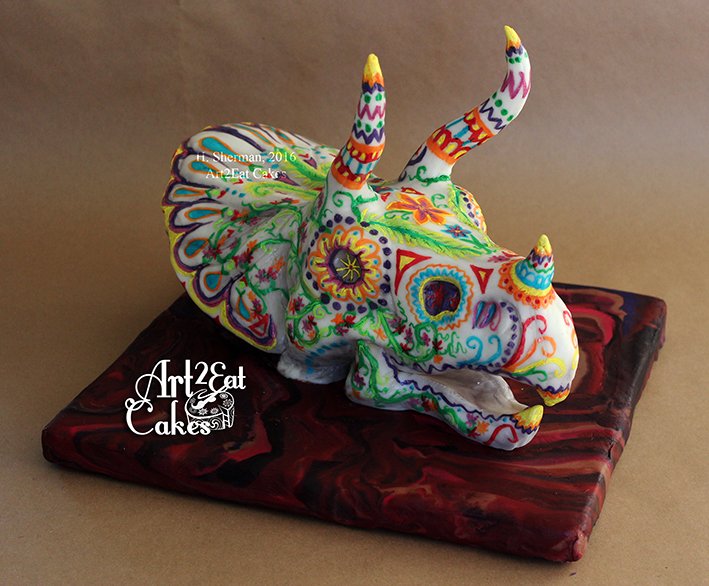 Art2EatCakes's tweet photo. #DayOFTheDead @sugarskullbaker #Cake #Chocolate #Foodie #FoodArt #Food #Sugar #dinosaur #DiaDeMuertos #Art2eat More: https://t.co/pX0KZdnPhu https://t.co/6HLBmbbXgZ