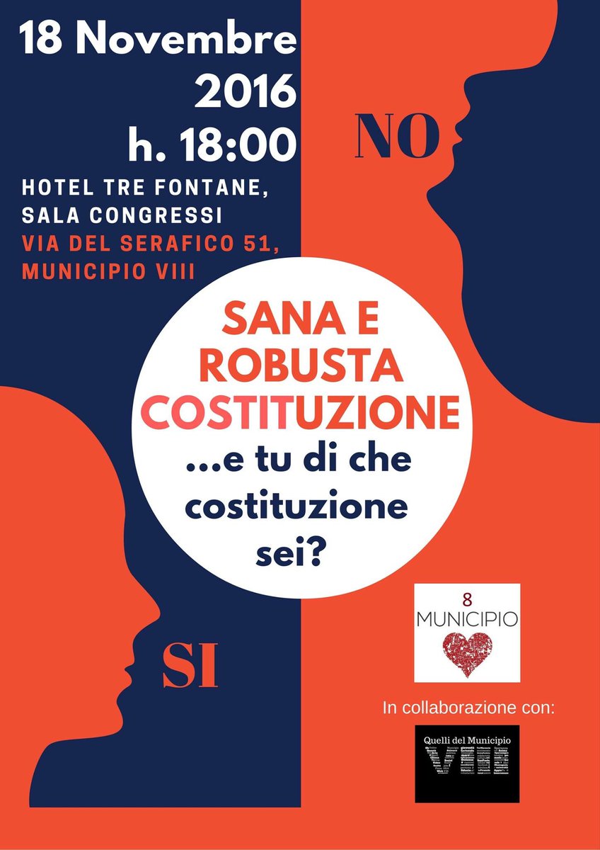 listamarchini8's tweet photo. Il 18 Novembre alle ore 18:00 nel #MunicipioVIII non prendete impegni! #SanaeRobusta #ListaMarchini8 https://t.co/vYrXuIdRm0