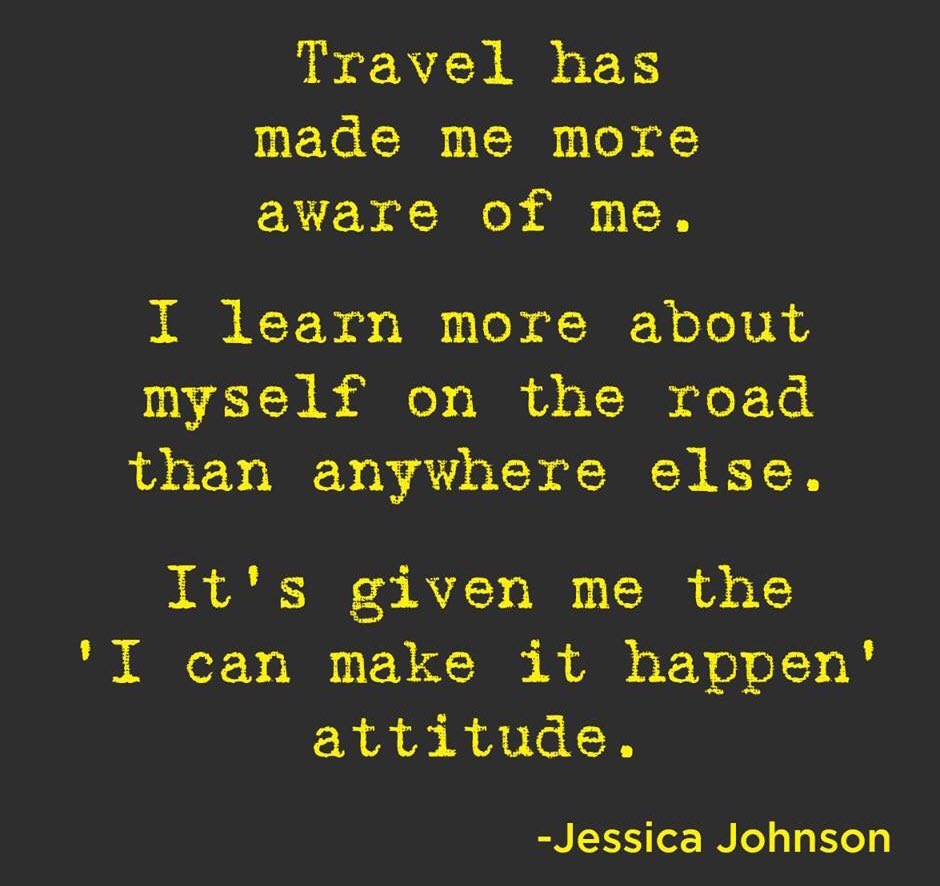 SallyWorld_ch's tweet image. "Travel has made me more aware of me" #TravelTuesday #tellitlikeitis  #TravelQuotes @World_Ch