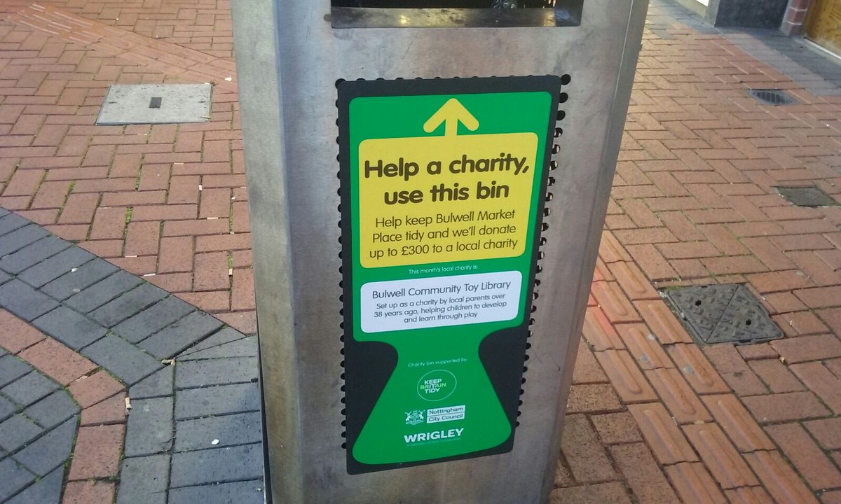 Don't forget to keep a look out for our special charity bins in Bulwell Market Place and help Bulwell Community Toy Library! #BinItForGood