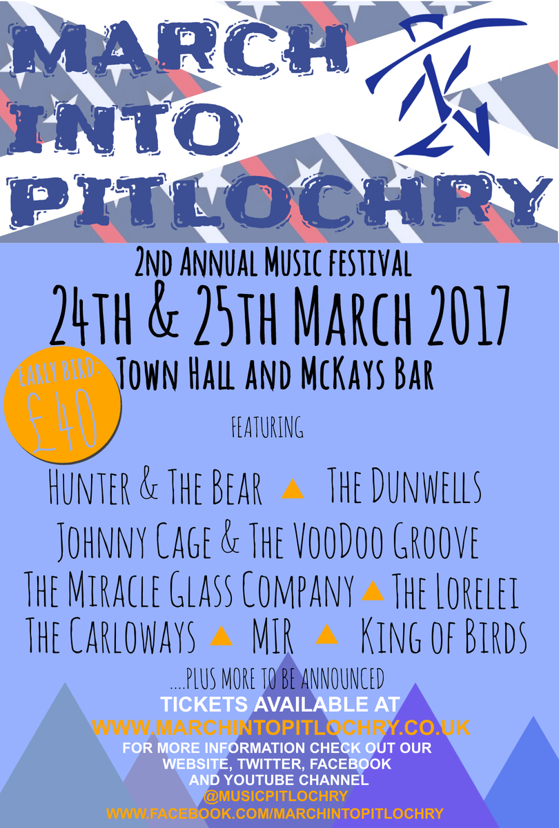 thedunwells's tweet photo. Scotland… we will be back next March for #marchintopitlochry with  Hunter and The Bear. Tickets here https://t.co/aB7SBdnj26
click/1 https://t.co/JpVN9qrWOj