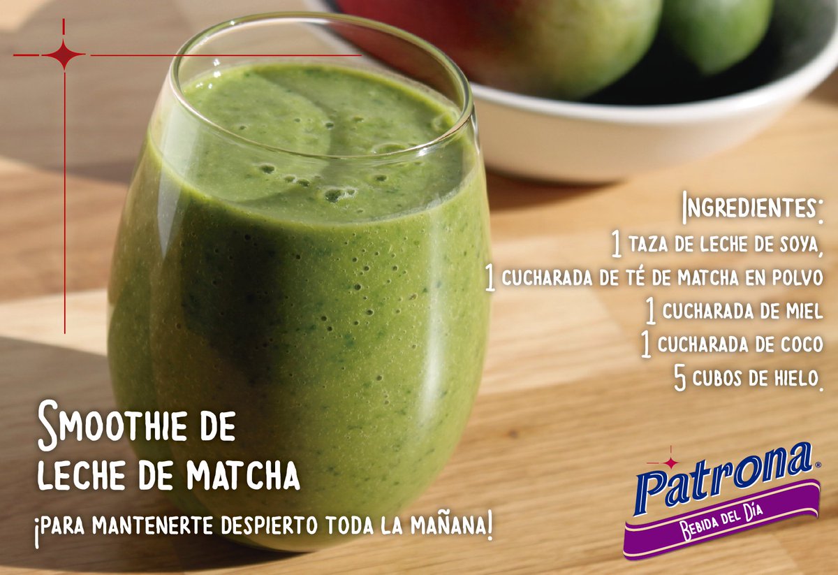 patrona_IPSA's tweet photo. Necesitas energía para todo el día? Prueba esta súper bebida con #TedeMatcha lo has probado? #BebidaDelDia #Patrona https://t.co/71Al1GkhNA