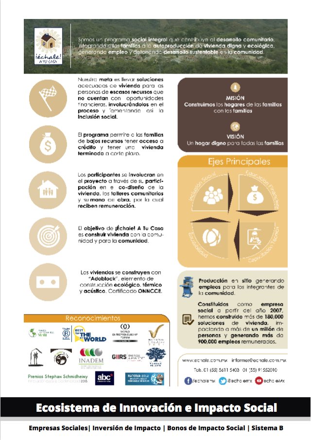 echalemex's tweet photo. ¡Enhorabuena! somos parte  #AgentesdeCambio @echalemx @BCorporation #BChange #EmpresaSocial https://t.co/mSyQaxb75K