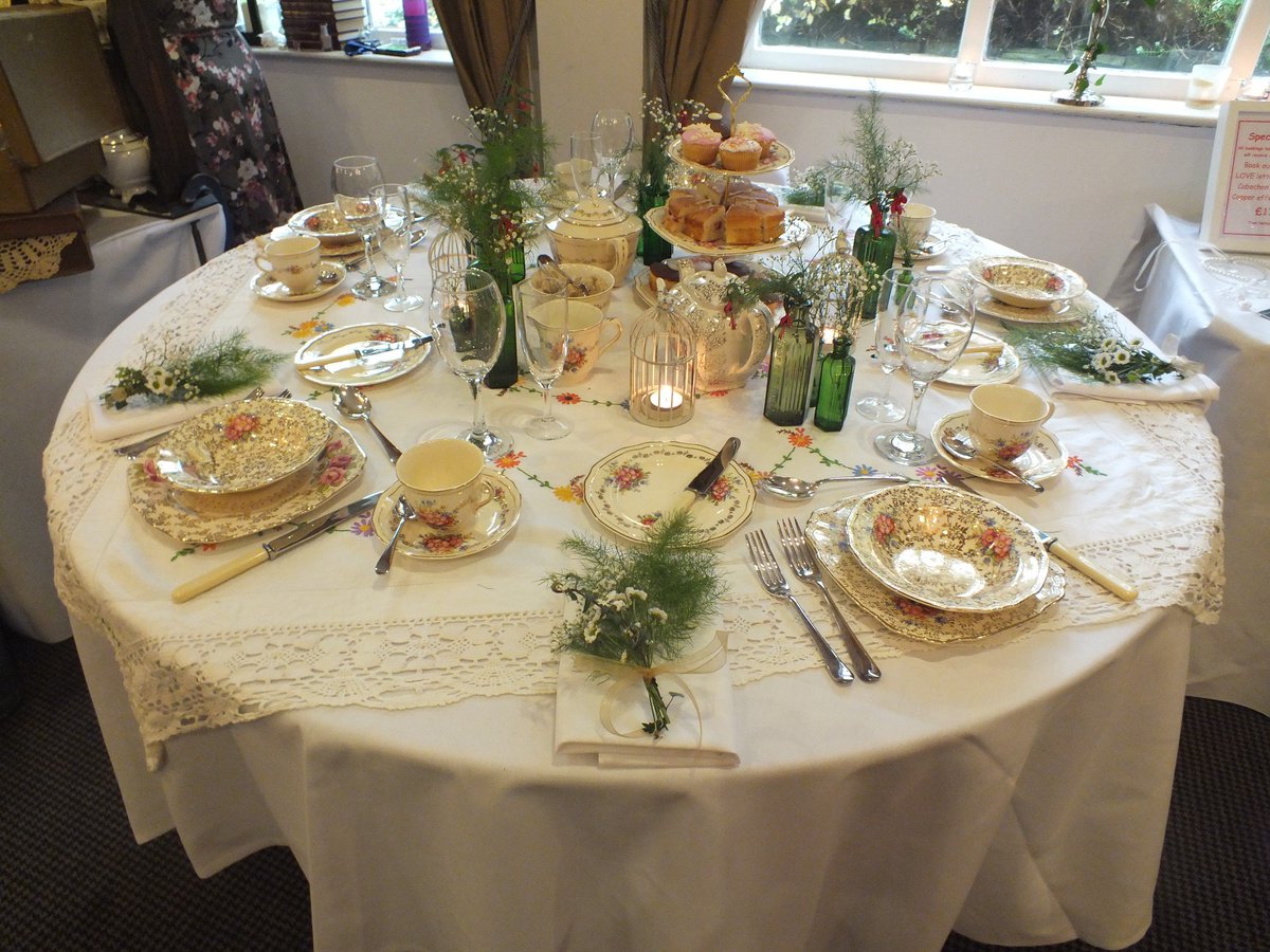 One of the tables set as an example for weddings. #Bollington, #wedding ,#weddingvenue