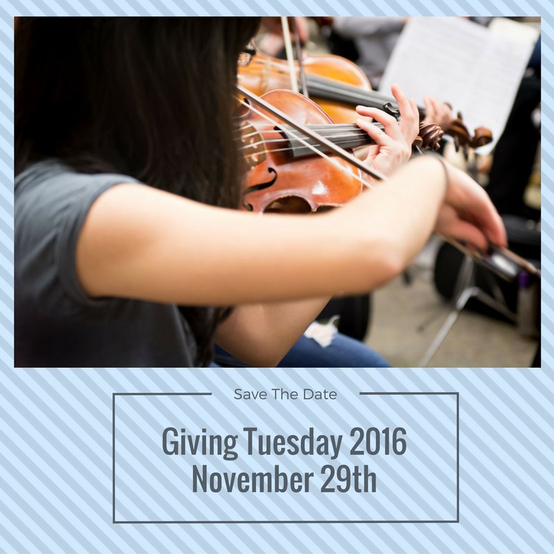 CIYSymphony's tweet photo. Only 28 days until Giving Tuesday! #givingtuesdayCIYS https://t.co/1U11qsy4B1