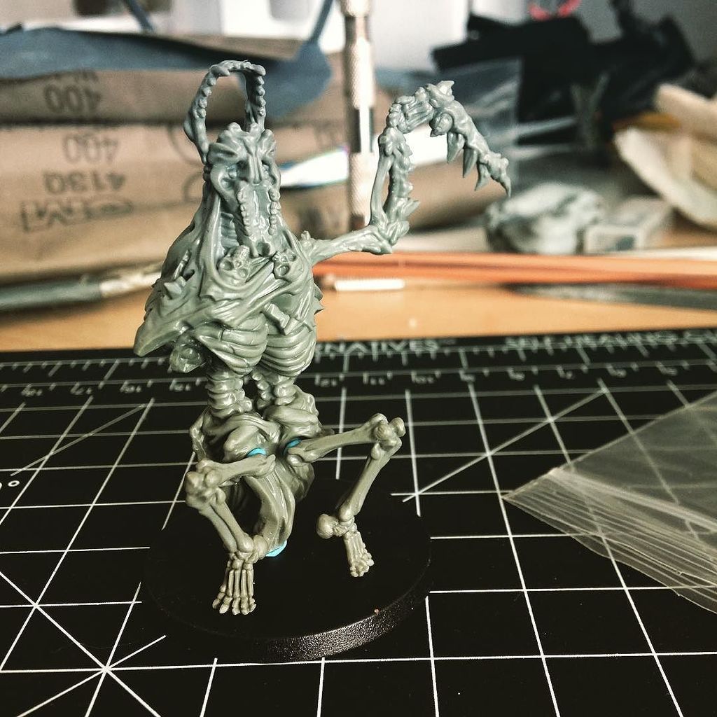 How's that for a damnable horror of abysmal origin. It's also a pretty 3D print. #relicblade #tabletop #fantasy #sk…