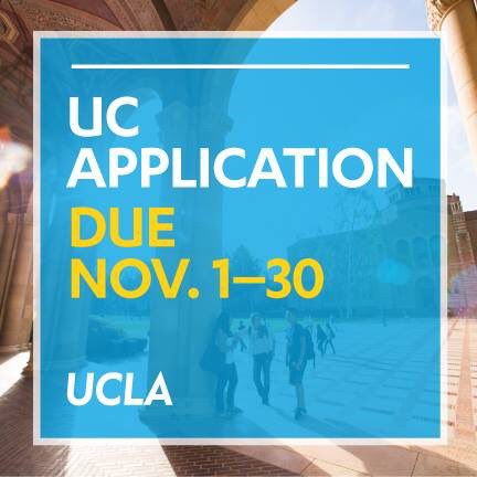 You can submit the UC Application beginning today! Freshman and priority transfer deadline is Nov 30. #ApplyUC