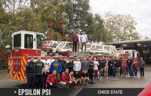 alphasigs's tweet photo. Our Brothers at Chico State teamed up w/ Lambda Chi Alpha &amp; Phi Kappa Tau to help the Chico Fire Dept. hand out fire safety info! #AlphaSig https://t.co/jpXVjlnyAx
