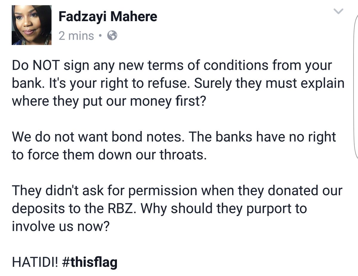 advocatemahere's tweet image. Do NOT sign new terms and conditions from your bank! #thisflag