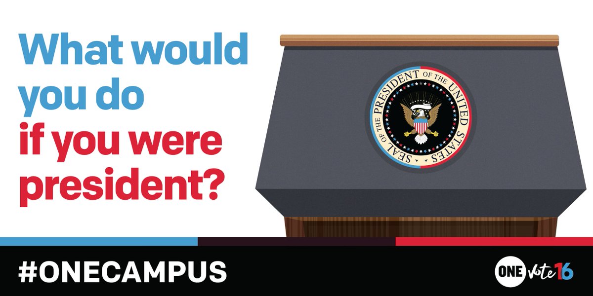 Jen111086's tweet photo. If I were president, I’d create policies that help girls and women reach their full potential. #ONECampus #ONEVote16 https://t.co/TuPfEEFpkw